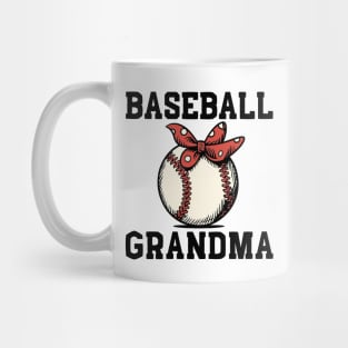 Funny Baseball Grandma Funny Baseball Lover Birthday Gift For Grandmother Grandparents Day Mug